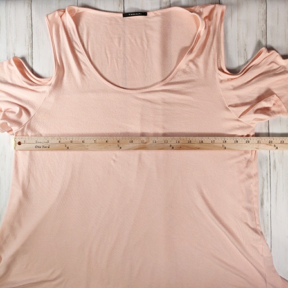 Tahari Shakira knit cold shoulder top a49 - Picture 6 of 8